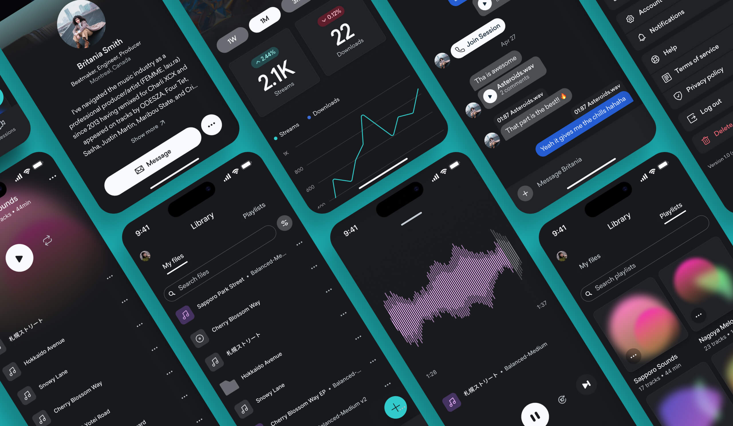 LANDR Profile preview