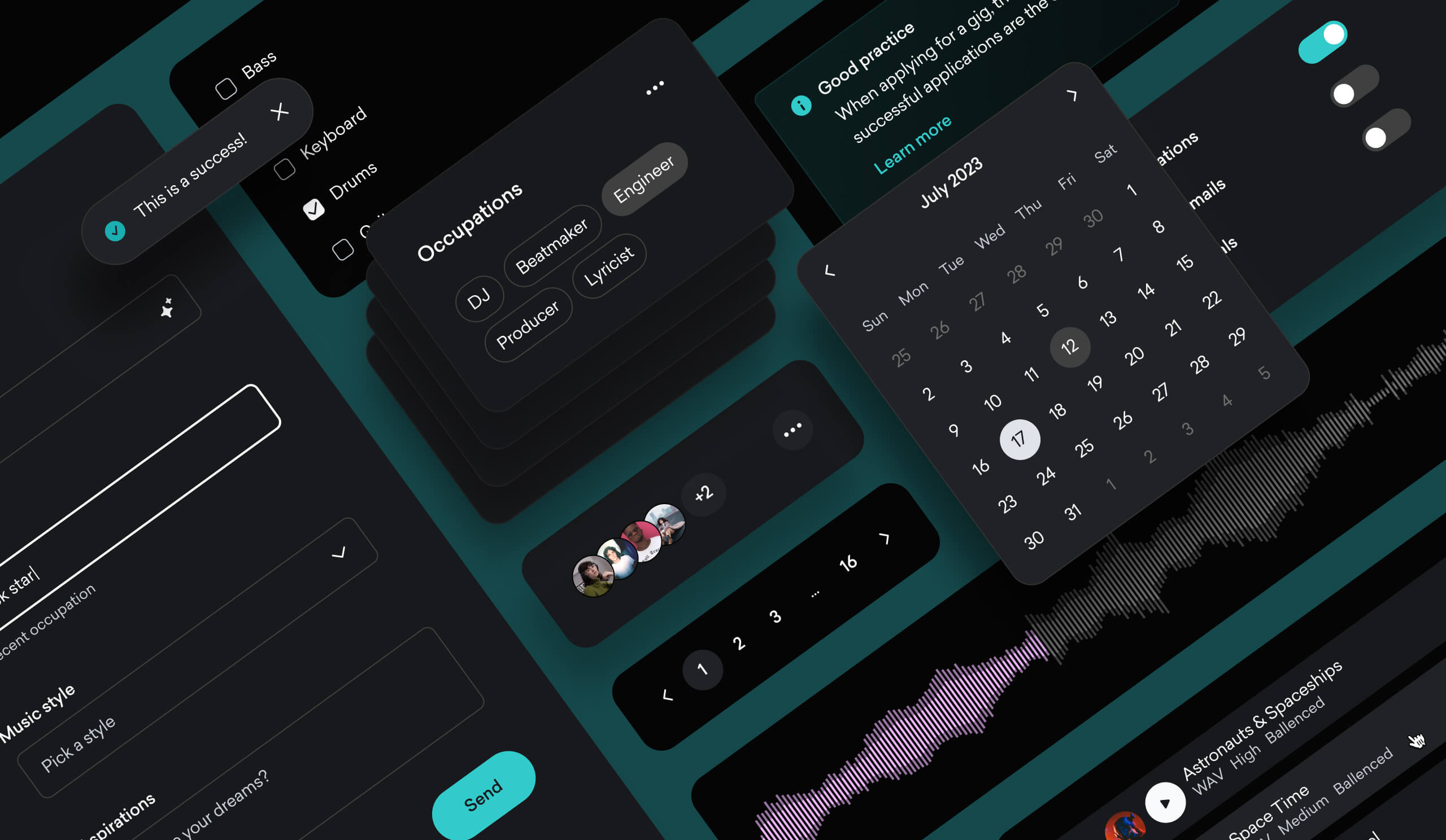 Maestro buttons variants